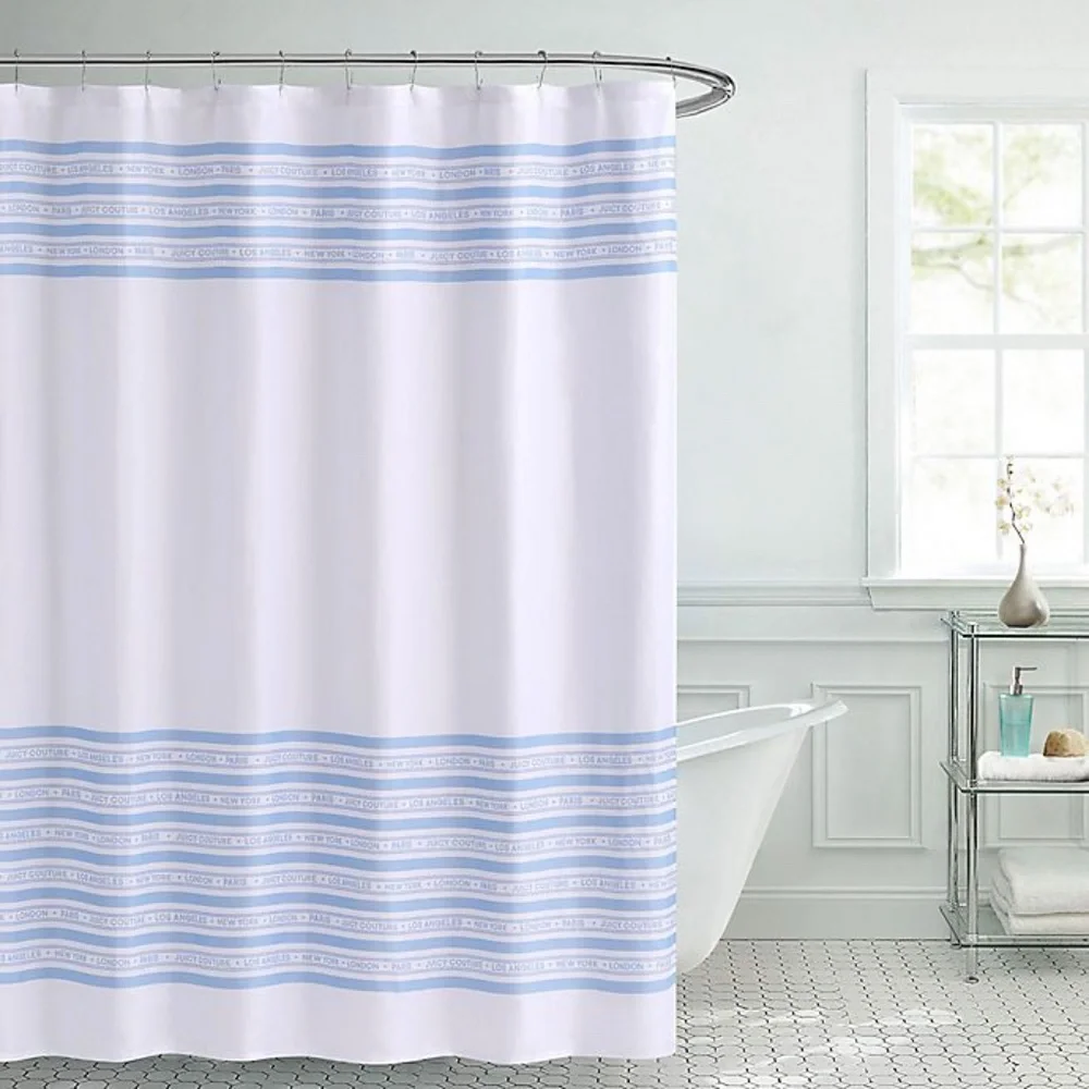 Juicy Couture | City Stripe Shower Curtain | 72